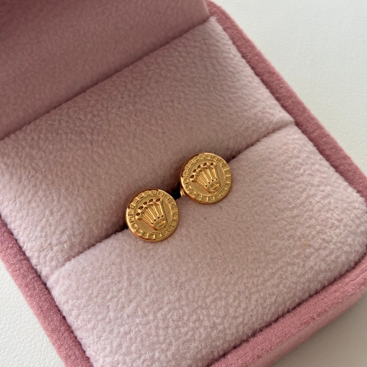 TOPOS CORONA RX REDONDO 7MM ORO AMARILLO 18K - 0,79GR