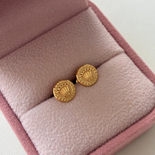 TOPOS CORONA RX REDONDO 7MM ORO AMARILLO 18K - 0,79GR