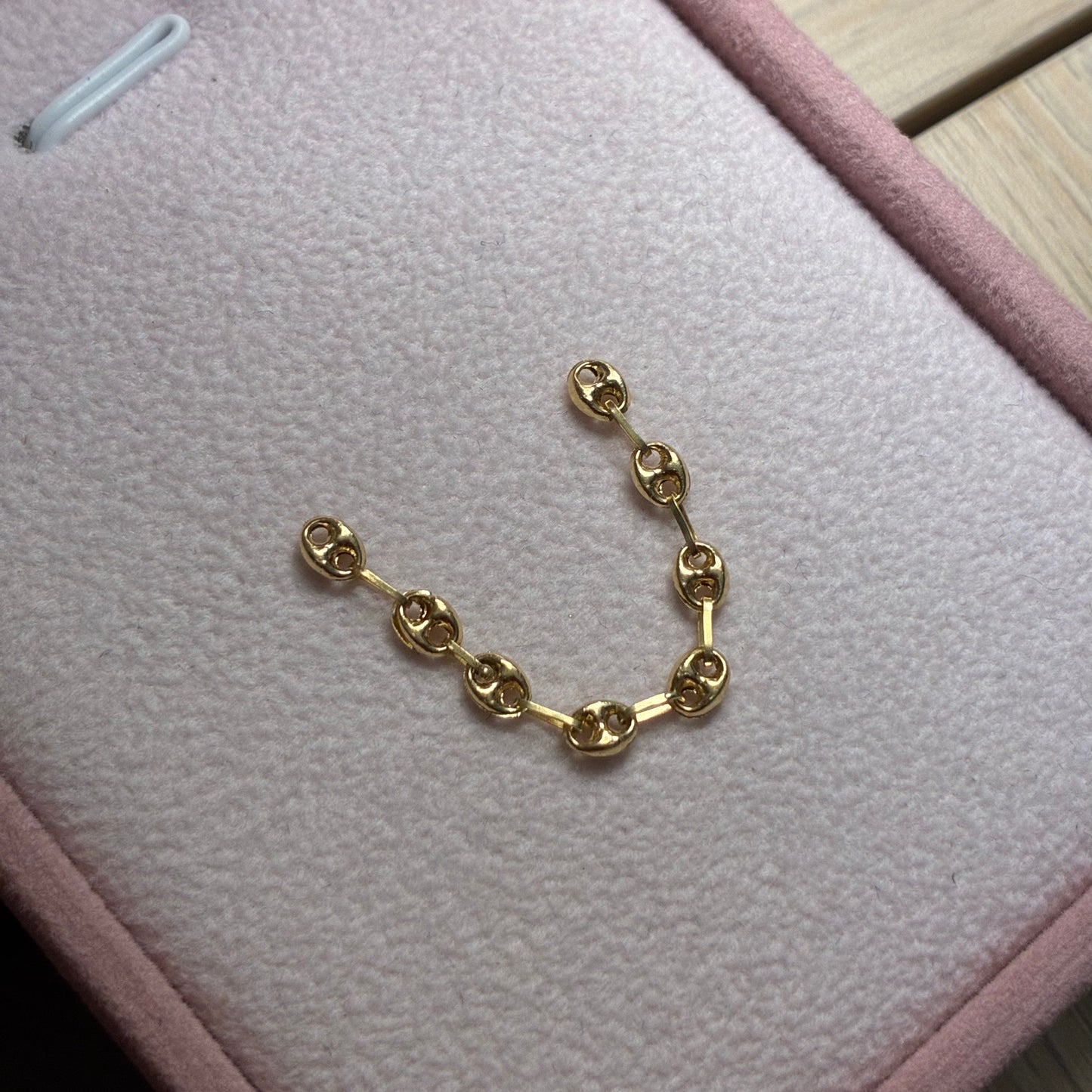 HERRAJE GRANO DE CAFÉ 3MM ORO AMARILLO COL 18K 5CM - 0,42GR