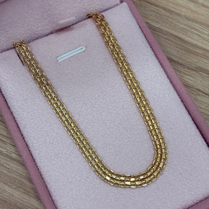 PULSERA TEJIDO CHINO 4.8MM ORO AMARILLO ITALY 18K 20CM - 3,85GR (I)