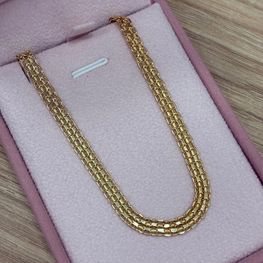 PULSERA TEJIDO CHINO 4.8MM ORO AMARILLO ITALY 18K 20CM - 3,85GR (I)