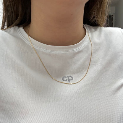 CADENA TEJIDO CHINO 1MM ORO AMARILLO ITALY 18K 50CM - 2,02GR (I)