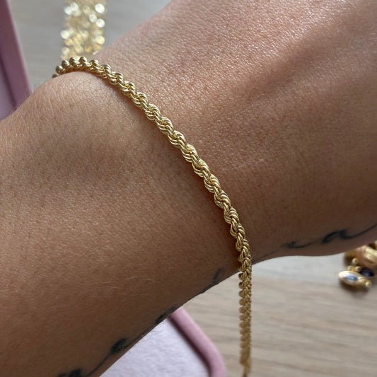 PULSERA LAZO 2.7MM ORO AMARILLO ITALY 18K 19CM - 1,89GR (IJ)