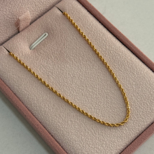 CADENA LAZO 1.7MM ORO AMARILLO ITALY CT - 50CM 1,7GR