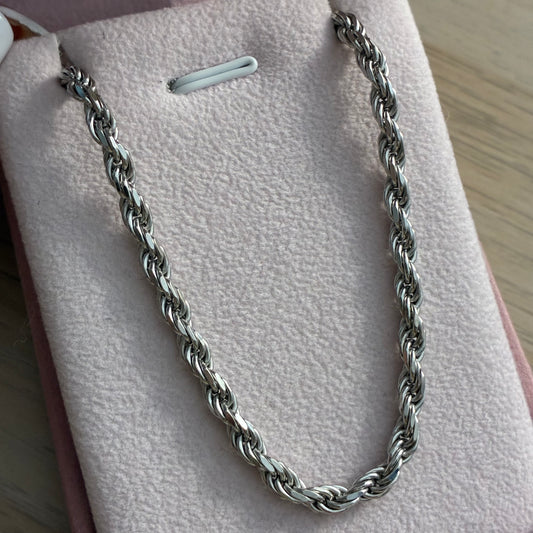 CADENA LAZO 3.7MM PLATA 925 ITALIANA 55CM - 25,94GR