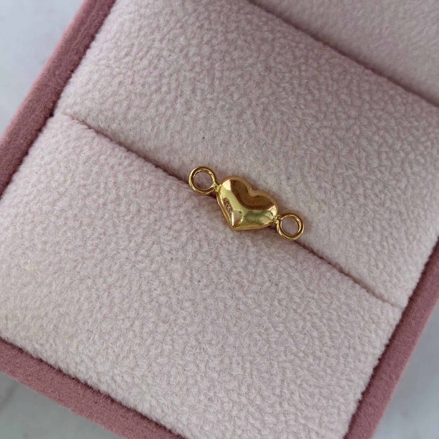 HERRAJE CORAZON LISO 1.3CM ORO AMARILLO COL 18K - 0,27GR (NA)