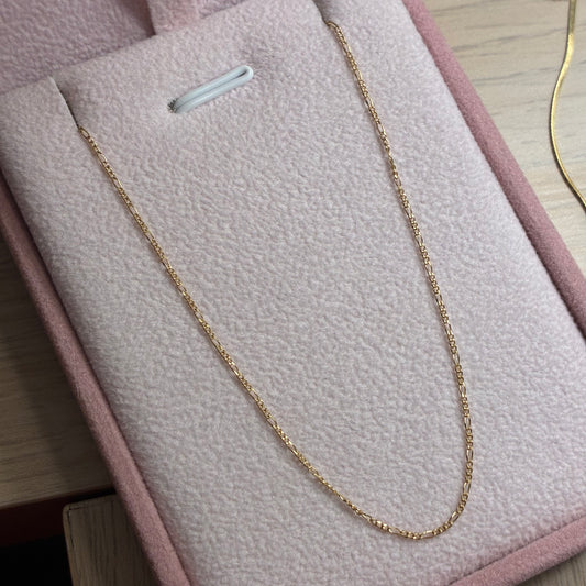 CADENA MINI 3X1 0.9MM ORO AMARILLO ITALY 18K 60CM - 1,45GR