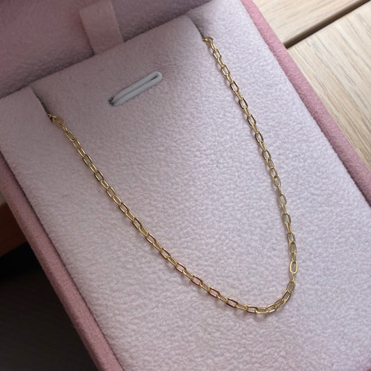 PULSERA MINI CLIP 1.2MM ORO AMARILLO COL 18K 18,5CM - 1,31GR