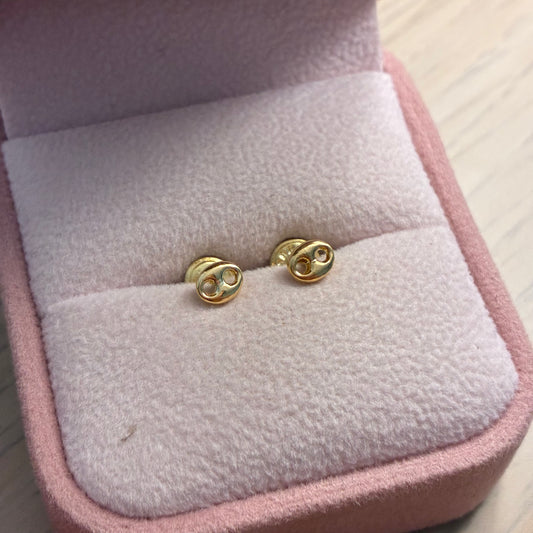 TOPOS GRANO DE CAFÉ 4MM ORO AMARILLO COL 18K - 0,5GR