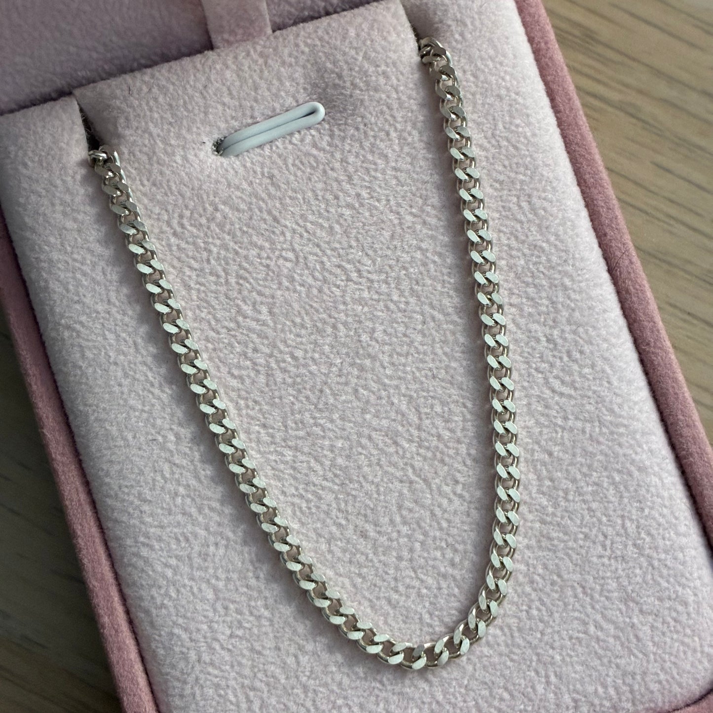 CADENA CUBANA 3MM PLATA 925 ITALIANA 60CM - 11,8GR