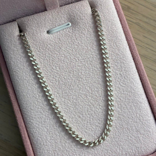CADENA CUBANA 3MM PLATA 925 ITALIANA 60CM - 11,8GR