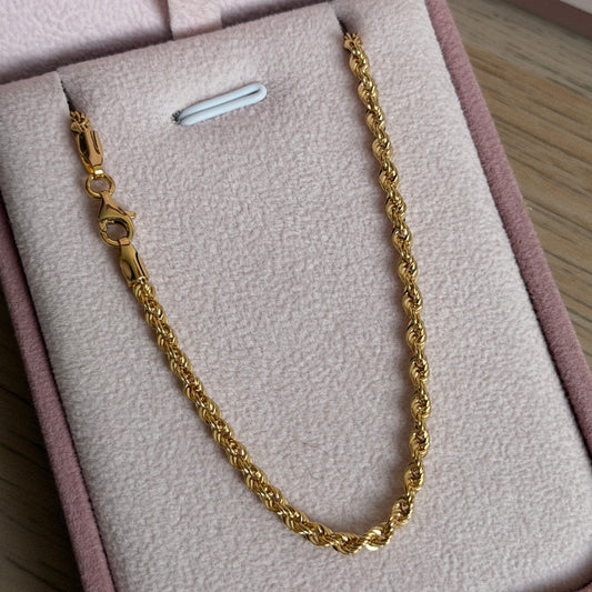 CADENA LAZO 2.6MM ORO AMARILLO ITALY 18K 60CM - 4,23GR