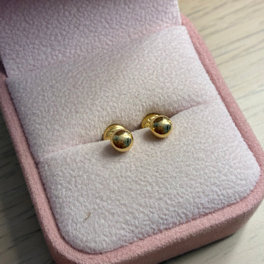 TOPOS BOLAS LISAS 5MM ORO AMARILLO COL 18K - 0,58GR