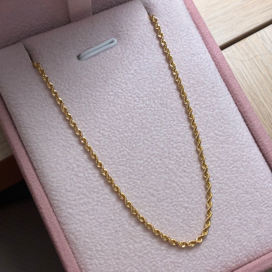 CADENA LAZO 1,6MM ORO AMARILLO ITALY 18K 45CM - 1,66GR