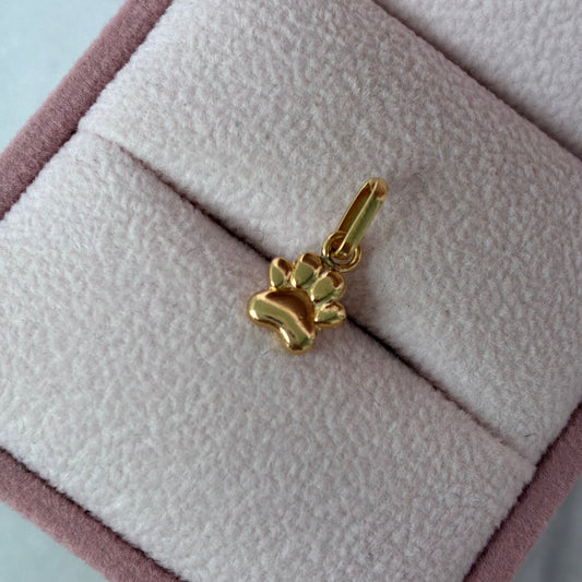 DIJE HUELLA DE PERRO 1.5CM ORO AMARILLO COL 18K - 0,43GR (NF)