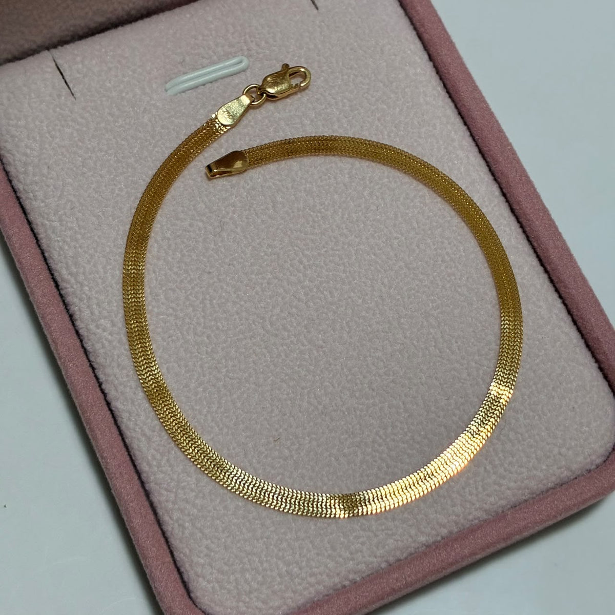 PULSO CHINO DIAMANTADO ORO AMARILLO  ITALY 18K 19CM - 1,84GR
