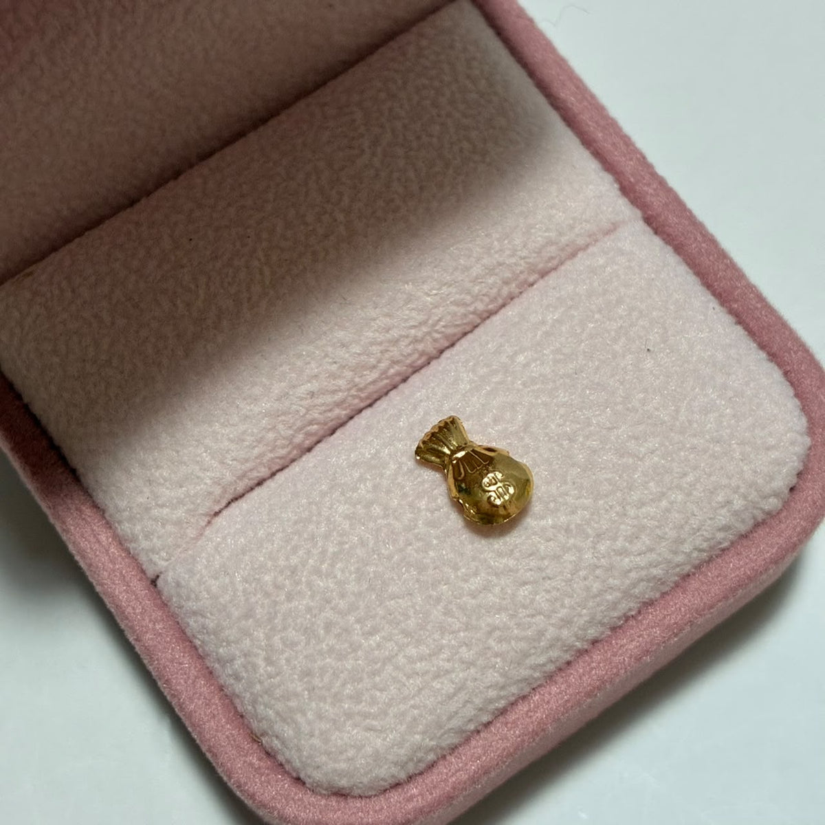 HERRAJE TAMBOR BOLSA DE DINERO 0.5CM ORO AMARILLO COL 18K-0.16GR