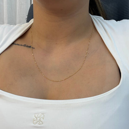 CADENA SINGAPUR 1.0MM ORO AMARILLO ITALY 18K 50CM - 0,98GR (IC)