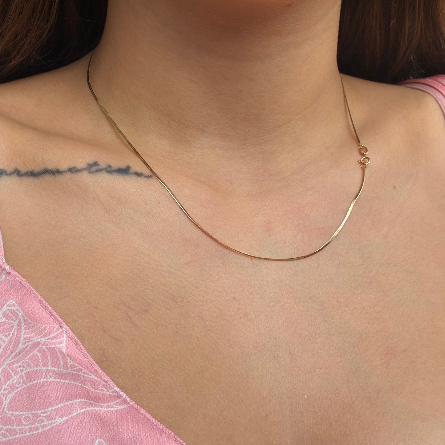 CADENA MINI EGIPCIA 1.2MM ORO AMARILLO ITALY 18K 45CM - 1,48GR