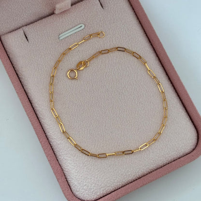 PULSERA CLIP 0,65GR 18CM 1,9MM ORO AMARILLO ITALY 18K