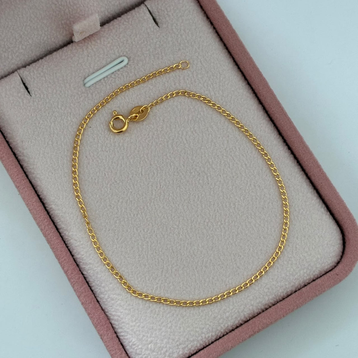 PULSERA MINI CUBANA 0,79GR 19CM 1,3MM ORO AMARILLO ITALY 18K