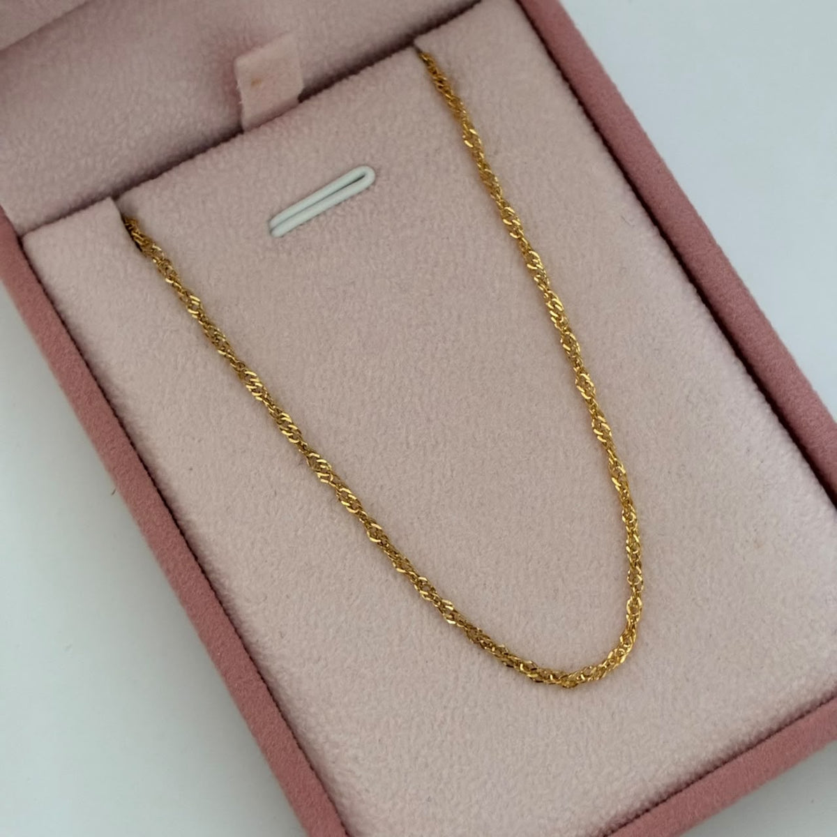 CADENA SINGAPUR 1,03GR 50CM 1,4MM ORO AMARILLO ITALY 18K