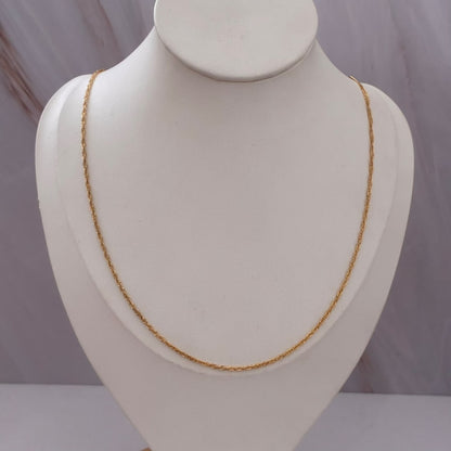 CADENA SINGAPUR 1,03GR 50CM 1,4MM ORO AMARILLO ITALY 18K