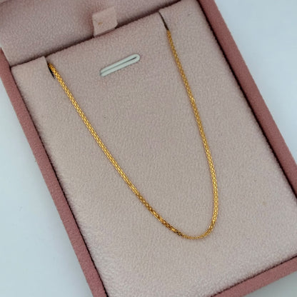 CADENA MINI CHINA 1,55GR 45CM 1,1MM ORO AMARILLO ITALY 18K