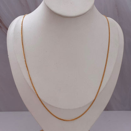 CADENA DOBLE CUBANO 1,72GR 50CM 1,3MM ORO AMARILLO ITALY 18K