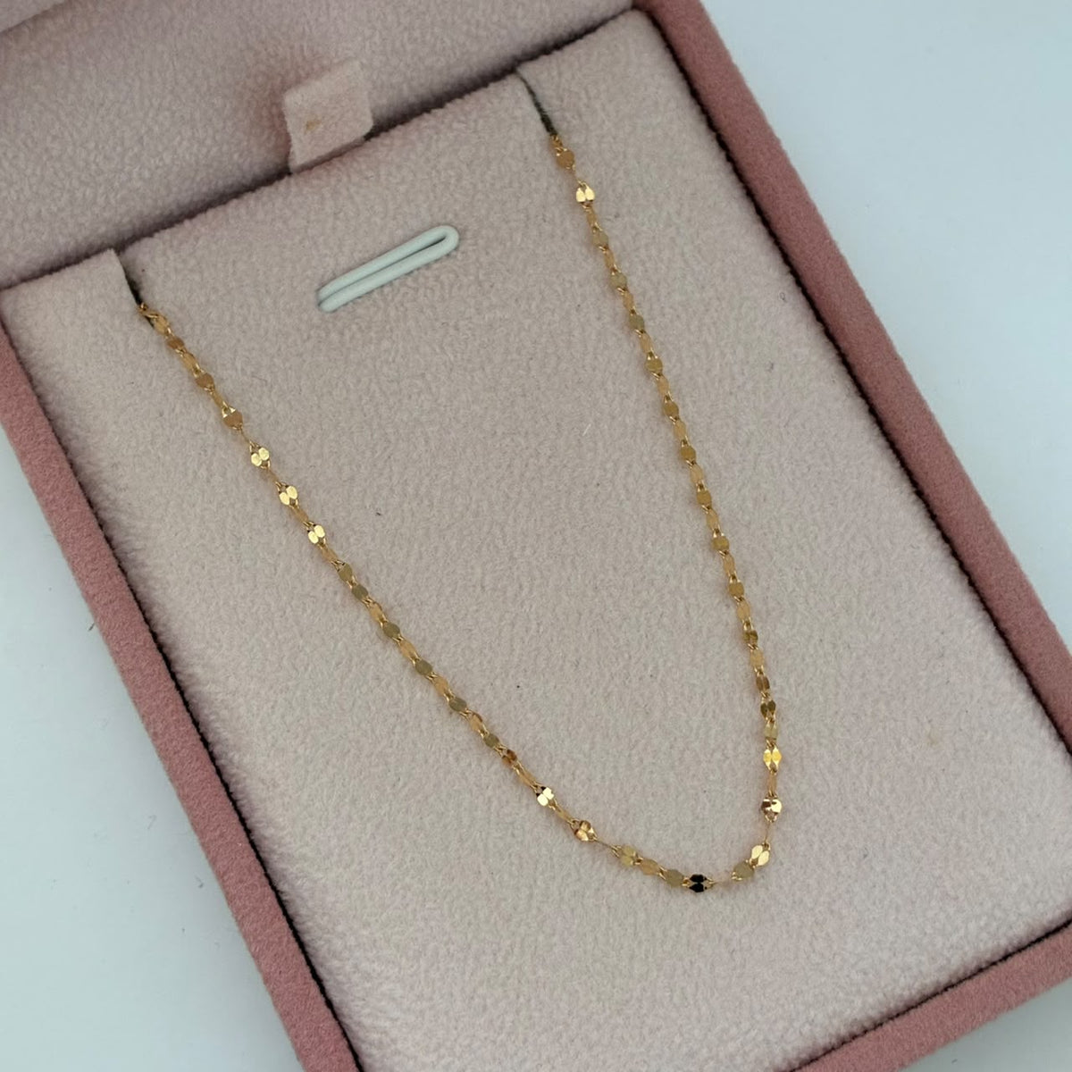CADENA CRISPETA 0,82GR 45CM 1,1MM ORO AMARILLO ITALY 18K