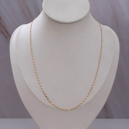 CADENA CRISPETA 0,82GR 45CM 1,1MM ORO AMARILLO ITALY 18K
