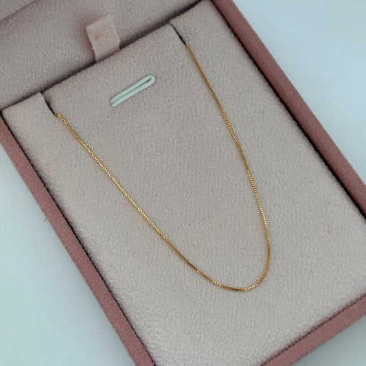 CADENA VENECIANA 0,98GR 50CM 1MM ORO AMARILLO ITALY 18K