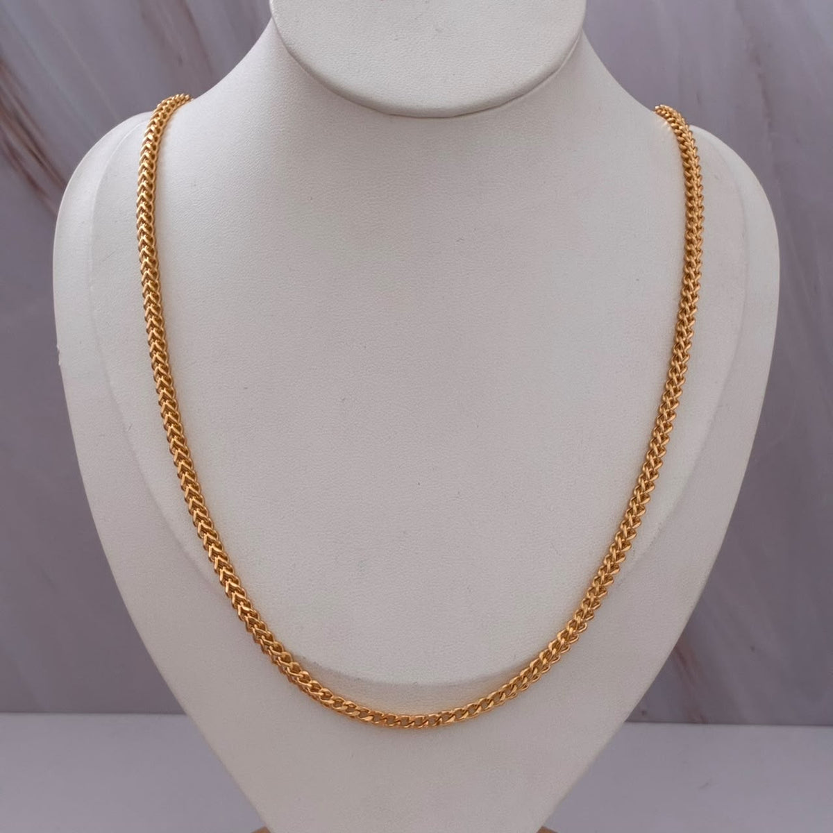 CADENA FRANCO 14,6GR 60CM 3,4MM ORO AMARILLO ITALY 18K