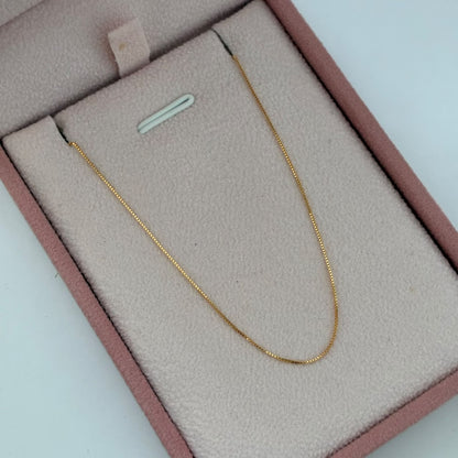 CADENA VENECIANA 1,2GR 50CM 1MM ORO AMARILLO ITALY 18K
