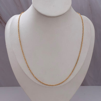 CADENA SINGAPUR 0,95GR 45CM 1,4MM ORO AMARILLO ITALY 18K