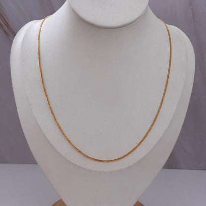 CADENA DOBLE CUBANO 1,08GR 45CM 1,15MM ORO AMARILLO ITALY 18K