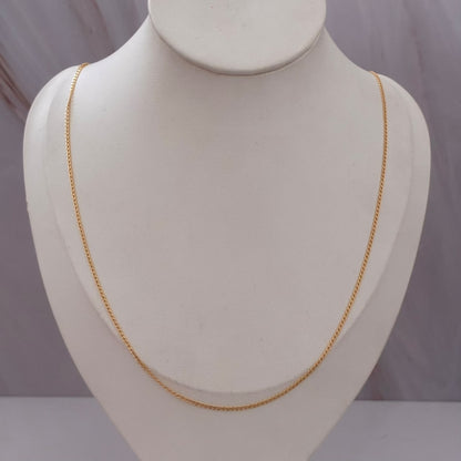 CADENA MINI CUBANA 1,82GR 60CM 1,4MM ORO AMARILLO ITALY 18K