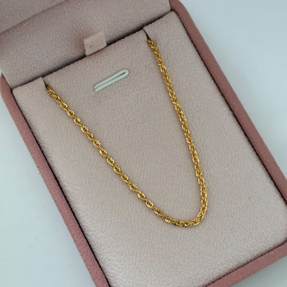 CADENA LAZO 2GR 45CM 1,9MM ORO AMARILLO ITALY 18K