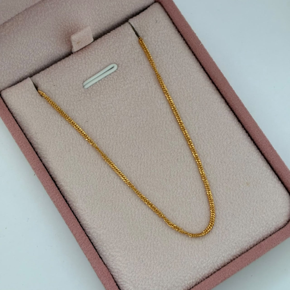 CADENA DOBLE CUBANO 1,08GR 45CM 1,15MM ORO AMARILLO ITALY 18K