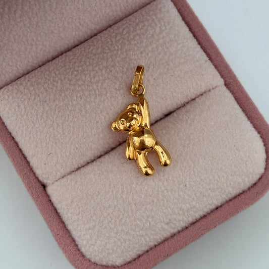 DIJE OSO MANO ALZADA 0,85GR 2CM ORO AMARILLO COL 18K
