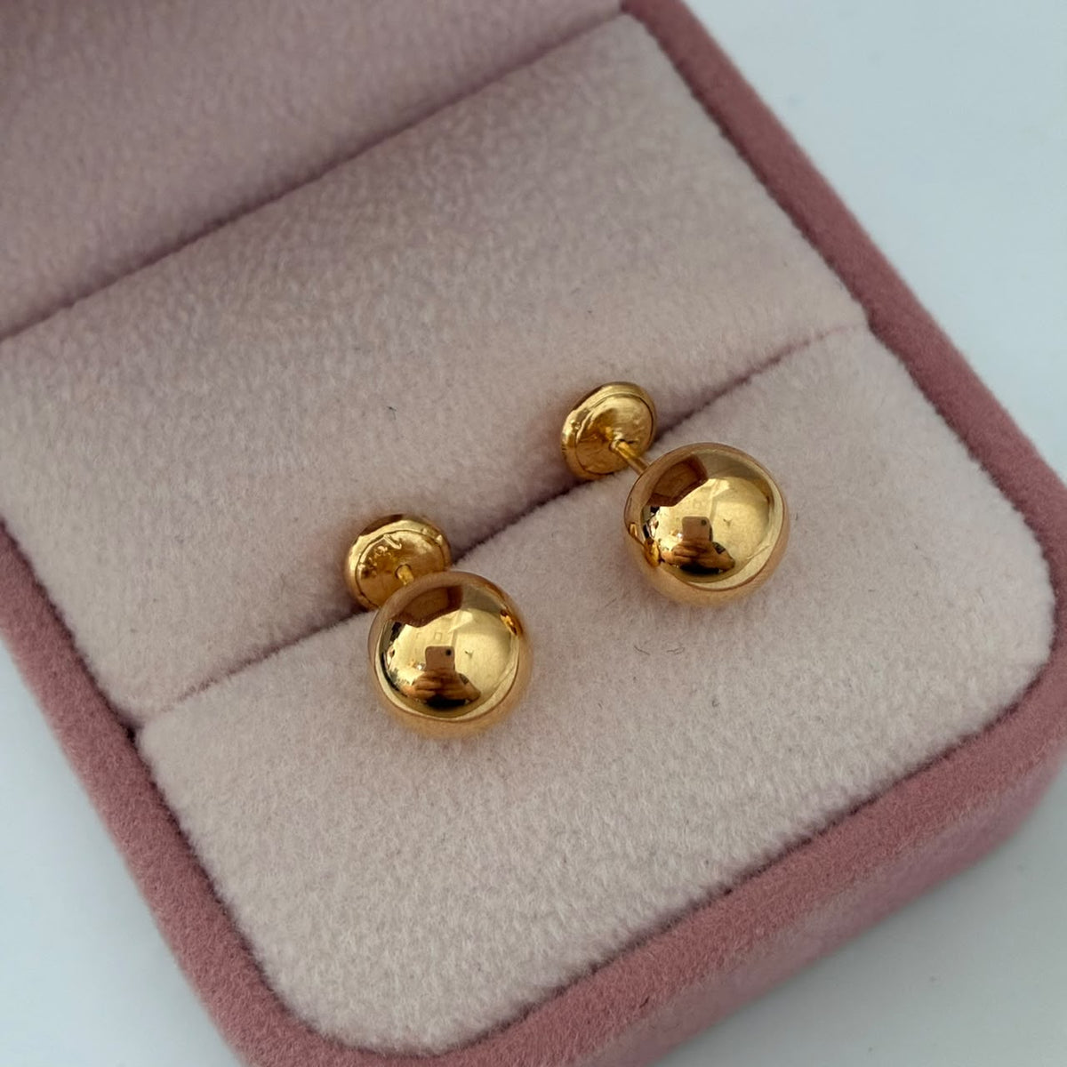 TOPOS BOLA LISA 0,9 GR 8MM  ORO AMARILLO COL 18K
