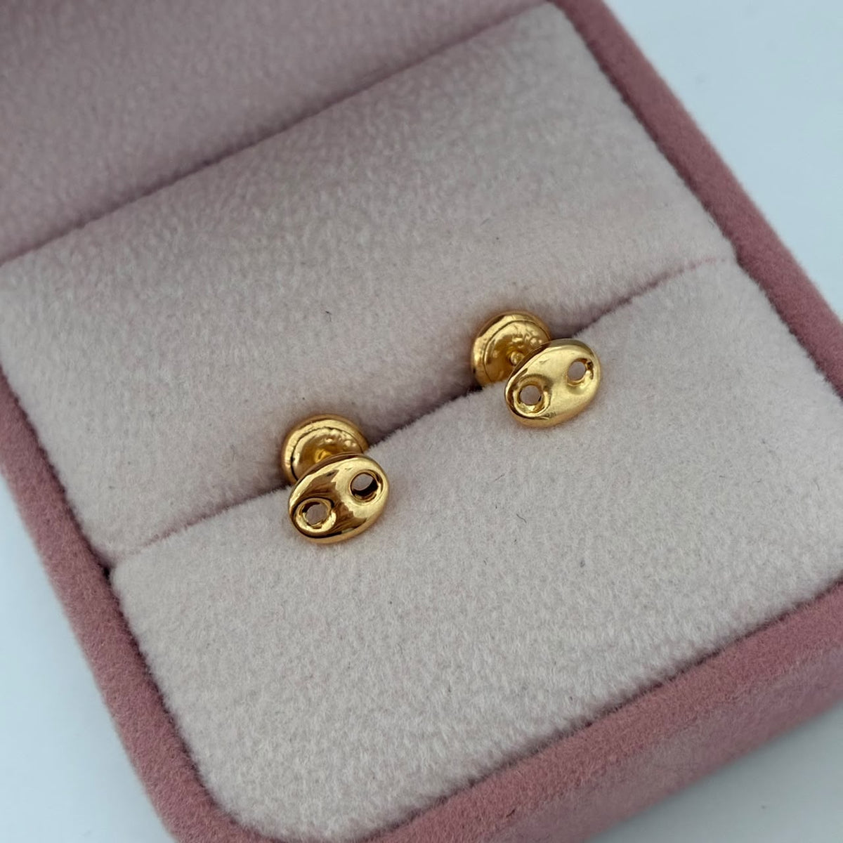 TOPOS GRANO DE CAFÉ 06GR 6MM  ORO AMARILLO COL 18K