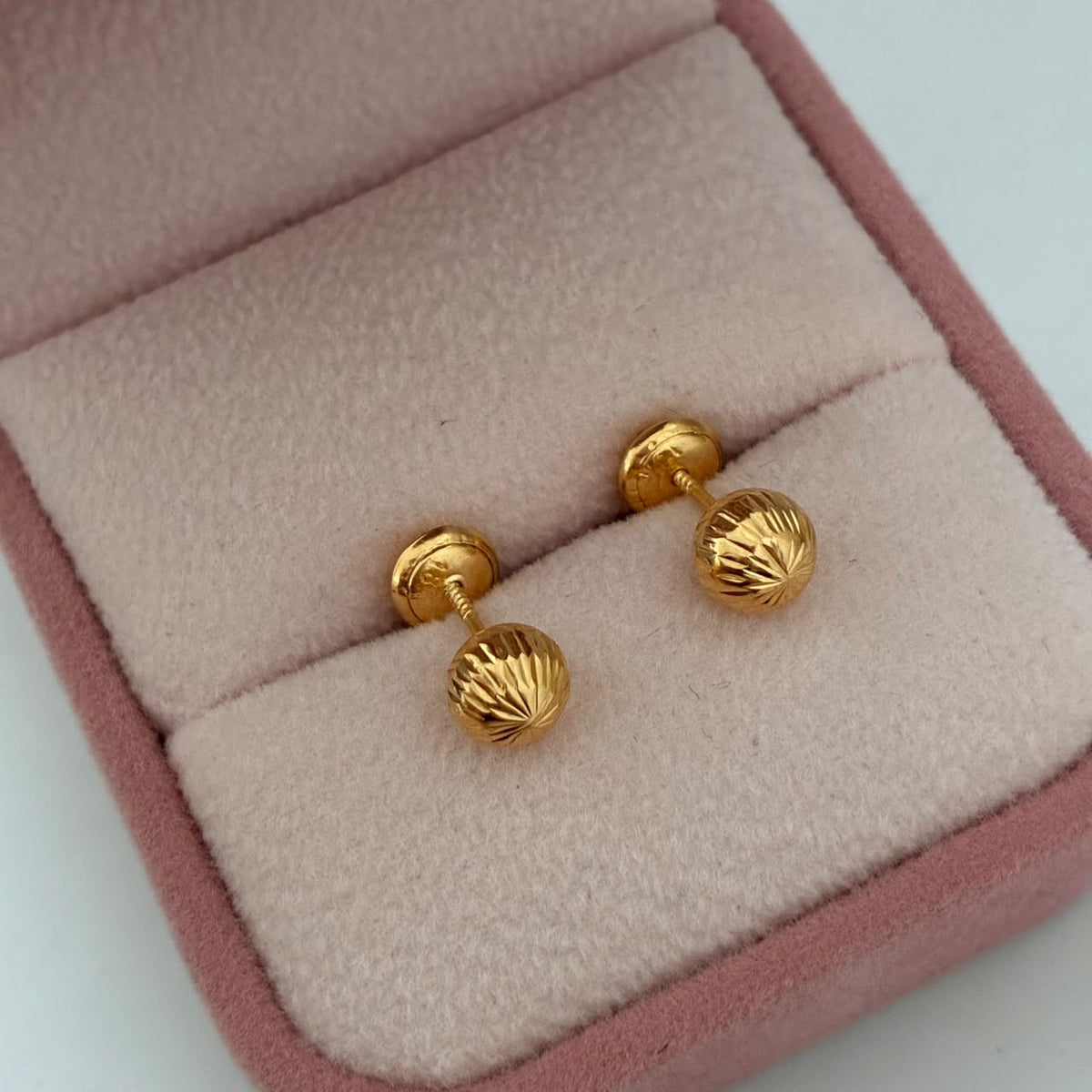 TOPOS BOLA DIAMANTADA 0,78GR 6MM ORO AMARILLO COL 18K