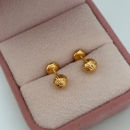 TOPOS BOLA DIAMANTADA 0,78GR 6MM ORO AMARILLO COL 18K