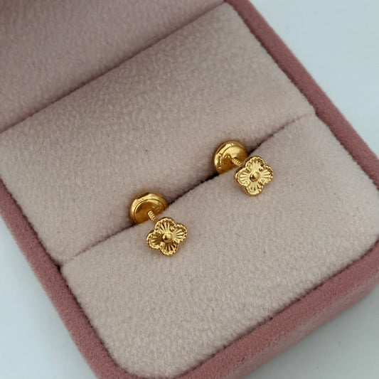 TOPOS TREBOL 0,64GR 5MM ORO AMARILLO COL 18K