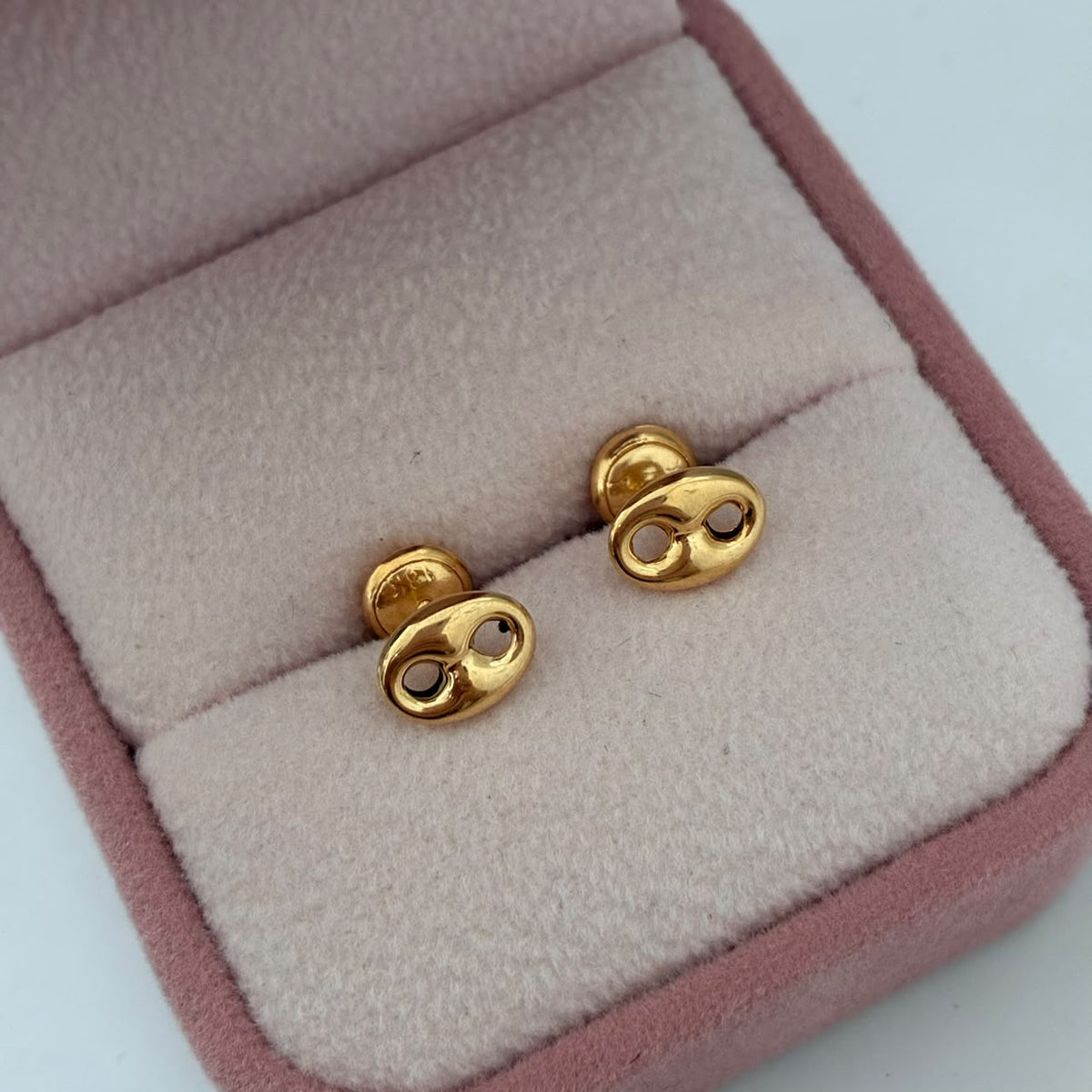 TOPOS GRANO DE CAFÉ 0,72GR 7,5MM ORO AMARILLO COL 18K