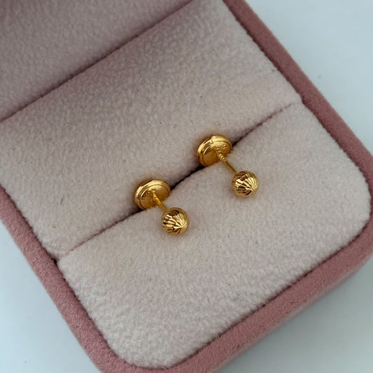 TOPOS  BOLA DIAMANTADA 0,55GR 4MM  ORO AMARILLO COL 18K