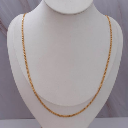 CADENA CHINA 4,05GR 60CM 2,6MM  ORO AMARILLO ITALY 18K