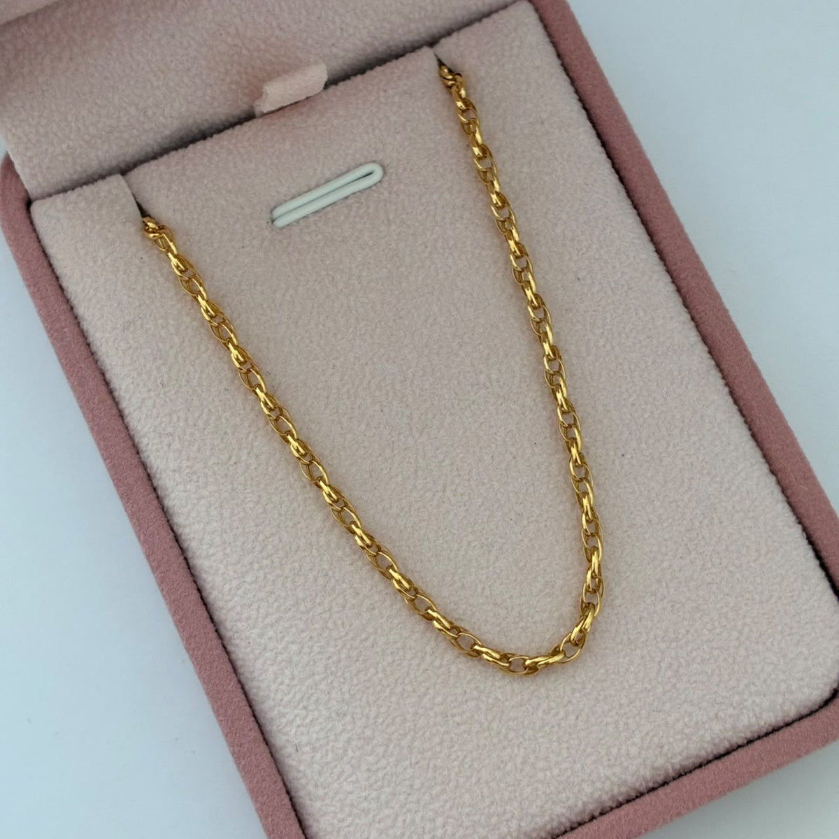 CADENA ROLON DOBLE 2,61GR 50CM 2,3MM  ORO AMARILLO ITALY 18K