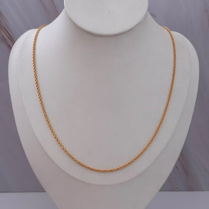 CADENA LAZO 3,28GR 60CM 2,4MM ORO AMARILLO ITALY 18K